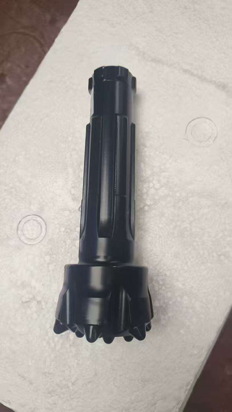 Single black mining rock drill bit, engineered for hard - rock drilling in mining operations.